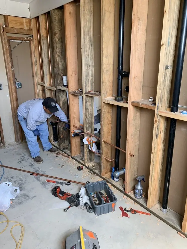 Commercial rough-in plumbing for Gas Line Repair in Golfview